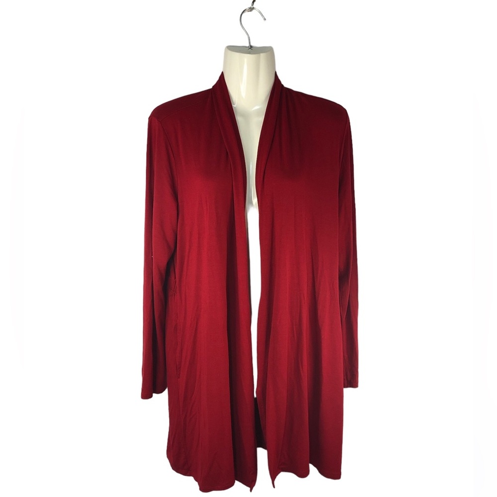 J. Jill Women’s Long Cardigan w/ Pockets No Buttons Comfy and Warm